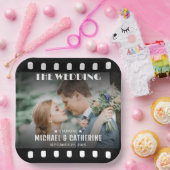 Film-Filmrolle Hochzeit einzigartig Pappteller (Party)