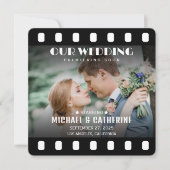 Film-Filmrolle Hochzeit einzigartig Save The Date (Vorderseite)