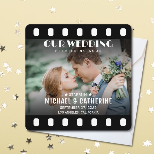 Film-Filmrolle Hochzeit einzigartig Save The Date