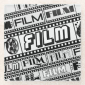 [FILM] Filmstrip Logos Glass Untersetzer  (Vorderseite)