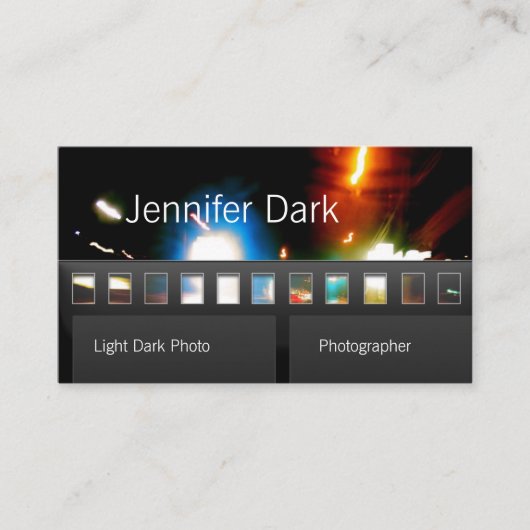 Film-Foto-Fotograf Visitenkarte (Vorderseite)