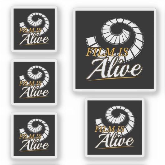 Film Fotografie - Film ist Live Fotograf Aufkleber (Vorderseite)
