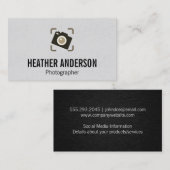 Film | Fotokamera-Symbol Visitenkarte (Vorne/Hinten)