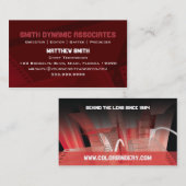 Film-Frühlings-Rot-Visitenkarte Visitenkarte (Vorne/Hinten)