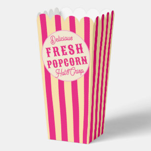 Film-Geburtstags-Popcorn Süße Leckereien Heiß Rosa Geschenkschachtel