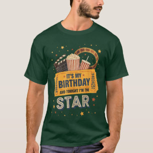 Film-Geburtstagsfeier-Thema Familienfilm Nacht Jun T-Shirt