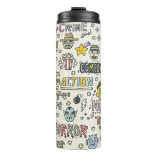 Film Genres. Fernsehshows, Serie Funny Doodle vint Thermosbecher