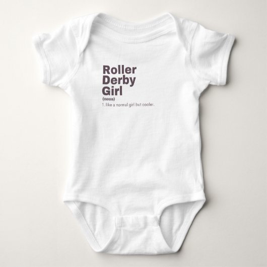 Film Girl - Roller Derby Baby Strampler (Vorderseite)