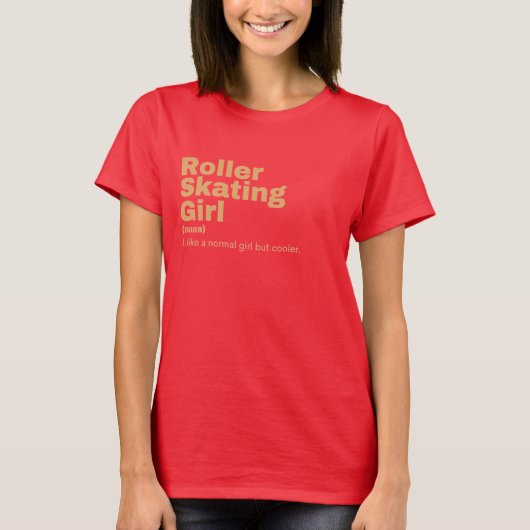 Film Girl - Roller Skating T-Shirt (Vorderseite)