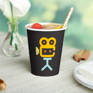 Film Kamera Icon Minimale Film Ausrüstung Pappbecher