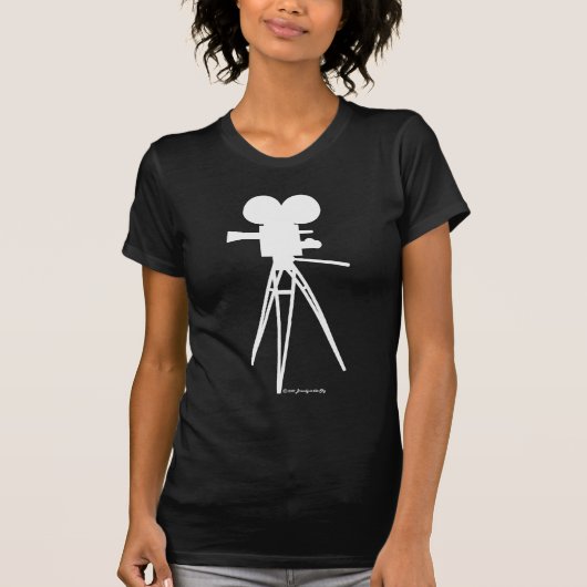 Film-Kamera-Silhouette-Shirt T-Shirt (Vorderseite)
