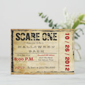 Film-Karten-Halloween-Einladung Einladung (Stehend Vorderseite)