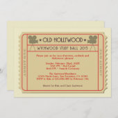 Film-Karten-Preis-Zeremonie-Party Einladung (Vorne/Hinten)