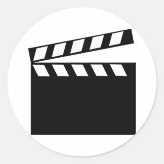 Film-Klapper Runder Aufkleber