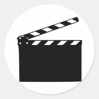 Film - Klapperboard Runder Aufkleber