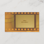 Film-Kunst Visitenkarte (Rückseite)