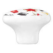 Film-Liebhaber-Muster Keramikknauf (Seitenansicht)