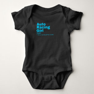 Film Mädchen - Autorennen Baby Strampler