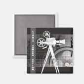 Film-Magnet, Licht, Kamera, Aktion 2 "x2" Platz Magnet (Vorderseite/Rückseite)
