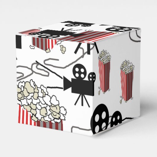 Film mit Popcorn Geschenkschachtel (Vorderseite)