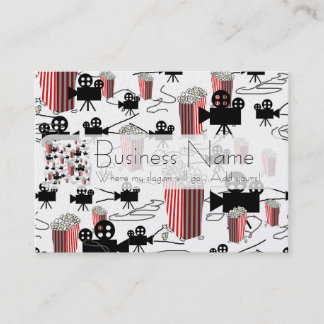 Film mit Popcorn Visitenkarte