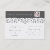 Film mit Popcorn Visitenkarte (Rückseite)