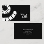 Film Movie Maker Regisseur Videographin Visitenkarte (Vorne/Hinten)