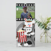 Film-Nachtgeburtstags-Einladung Einladung (Stehend Vorderseite)