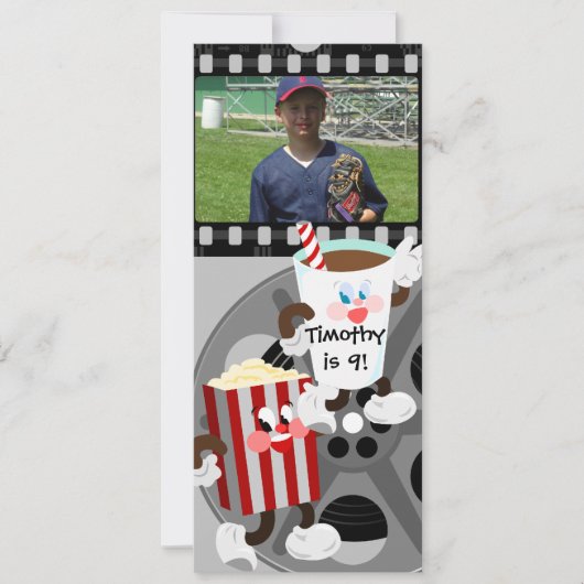 Film-Nachtgeburtstags-Einladung Einladung (Vorderseite)