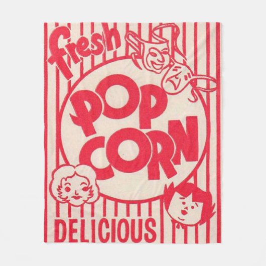 FILM-NACHTpopcorn-Kasten-Decke Fleecedecke (Vorderseite)