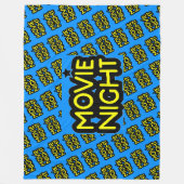 Film-Nachttext auf blauer Fleece-Decke Fleecedecke (Vorderseite)