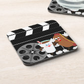 Film-NachtUntersetzer Getränkeuntersetzer (Linke Seite)