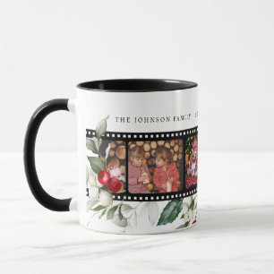Film-Negativ-Weihnachts-Fotokarte Tasse