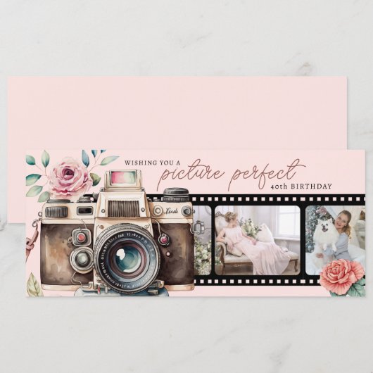 Film Negative Geburtstagskarte (Vorne/Hinten)