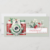 Film Negative Weihnachtsfotokarte (Rückseite)