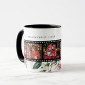 Film Negative Weihnachtsfotokarte Tasse (Vorderseite Links)