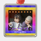 Film Negatives Foto mit benutzerdefiniertem Textja Ornament Aus Metall (Vorne)