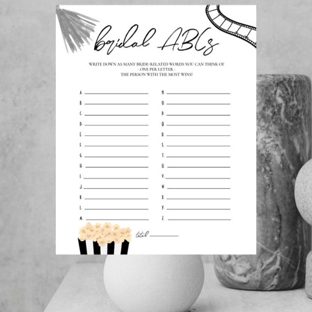 Film Noir - Brautparty - Bridal ABCs Game (Von Creator hochgeladen)