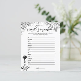 Film Noir - Bridal Word Scramble Game