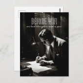 Film-Noir der 1930er Jahre - Vor WiFi - Gedanken u Postkarte (Vorne/Hinten)