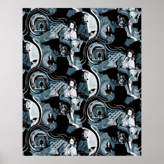 Film Noir Fatales und Rauchen Waffen Classic m Poster