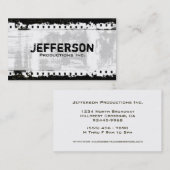 Film Noir Grunge Style Company Visitenkarte (Vorne/Hinten)