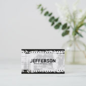 Film Noir Grunge Style Company Visitenkarte (Stehend Vorderseite)