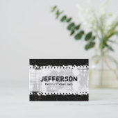 Film Noir Grunge Style Large Company Visitenkarte (Stehend Vorderseite)