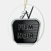 Film Noir Keramik Ornament (Links)