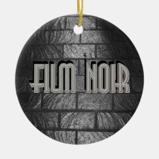 Film Noir Keramik Ornament (Vorne)