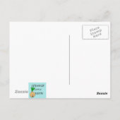 Film Noir Martini Glas Postkarte (Rückseite)