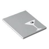 Film Noir Martini-GlasNotepad Notizblock (angewinkelt)