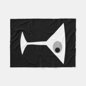 Film-Noir MartiniglasFleece-Decke Fleecedecke (Vorderseite (Horizontal))