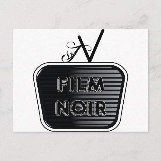 Film Noir Postkarte (Vorderseite)